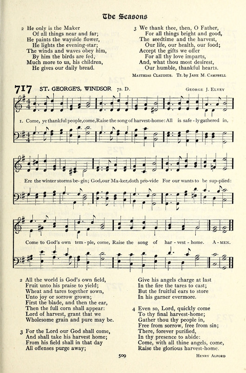 The Methodist Hymnal: Official hymnal of the methodist episcopal church and the methodist episcopal church, south page 509