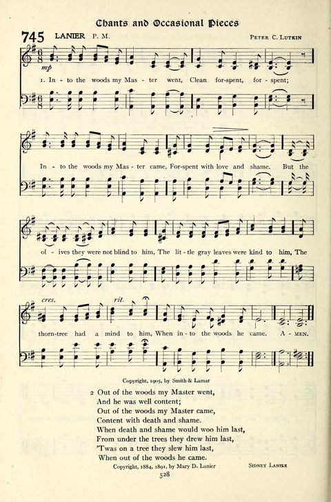 The Methodist Hymnal: Official hymnal of the methodist episcopal church and the methodist episcopal church, south page 528