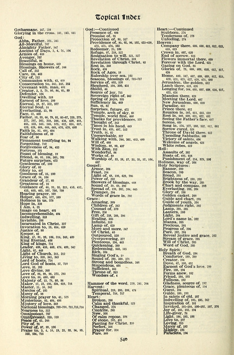 The Methodist Hymnal: Official hymnal of the methodist episcopal church and the methodist episcopal church, south page 540