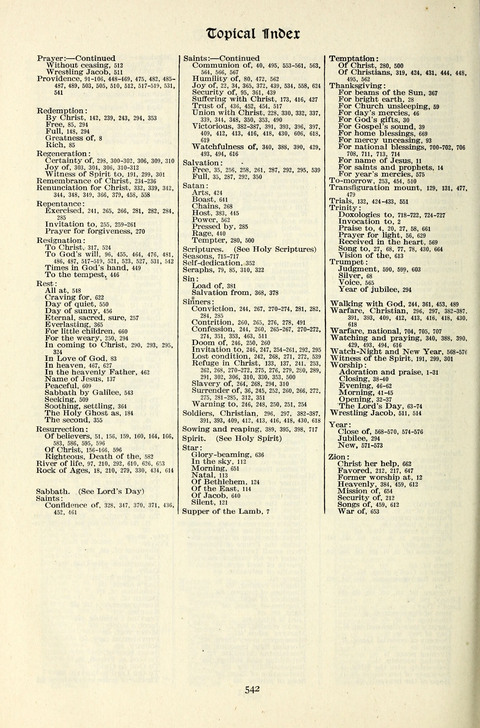 The Methodist Hymnal: Official hymnal of the methodist episcopal church and the methodist episcopal church, south page 542