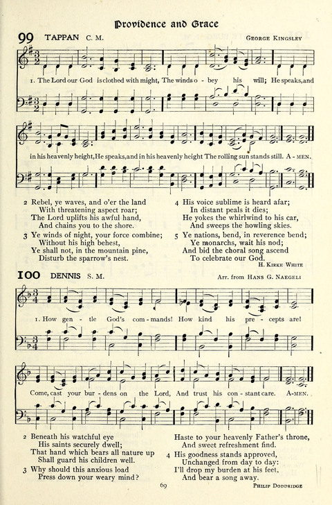 The Methodist Hymnal: Official hymnal of the methodist episcopal church and the methodist episcopal church, south page 69