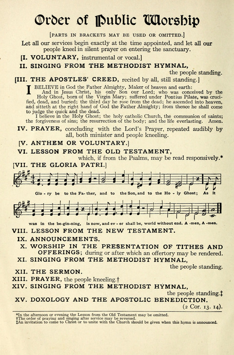 The Methodist Hymnal: Official hymnal of the methodist episcopal church and the methodist episcopal church, south page v