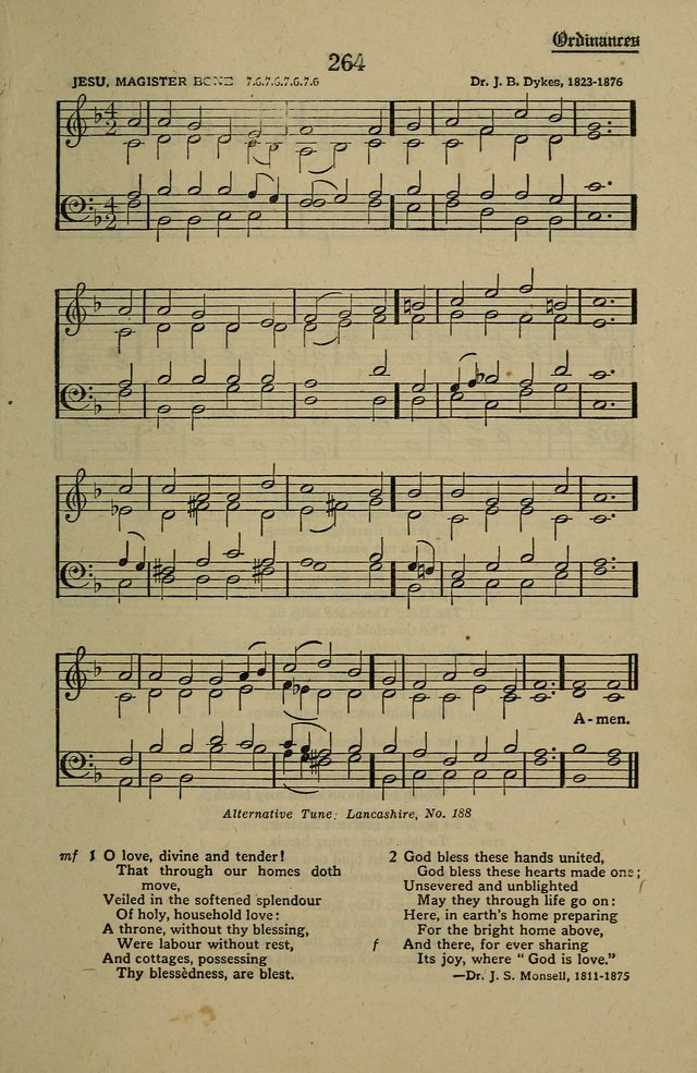 Methodist Hymn and Tune Book: official hymn book of the Methodist Church page 287