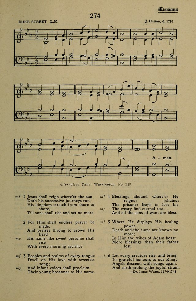 Methodist Hymn and Tune Book: official hymn book of the Methodist Church page 297