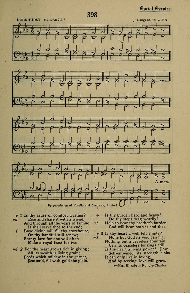 Methodist Hymn and Tune Book: official hymn book of the Methodist Church page 443
