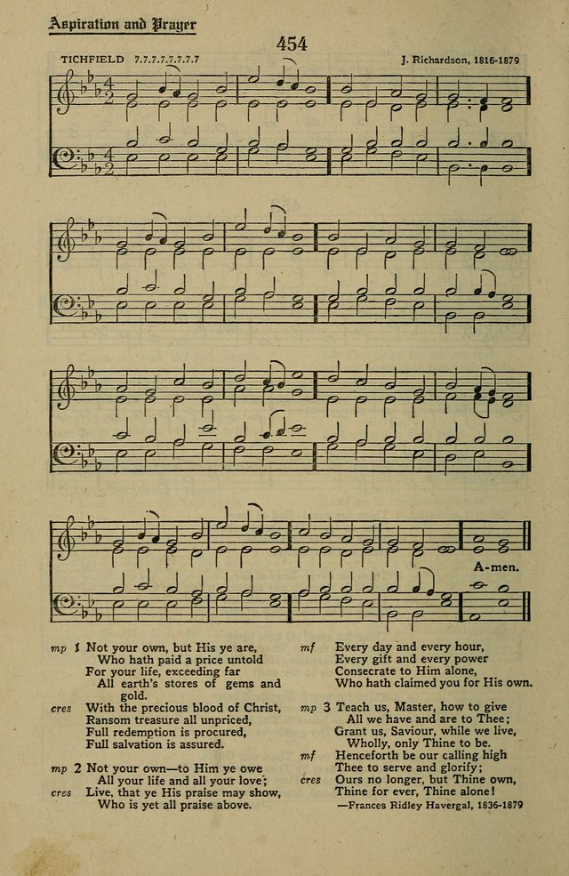 Methodist Hymn and Tune Book: official hymn book of the Methodist Church page 500