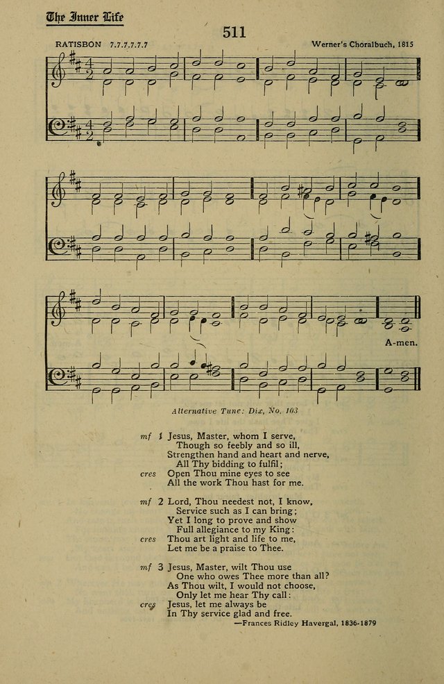 Methodist Hymn and Tune Book: official hymn book of the Methodist Church page 556