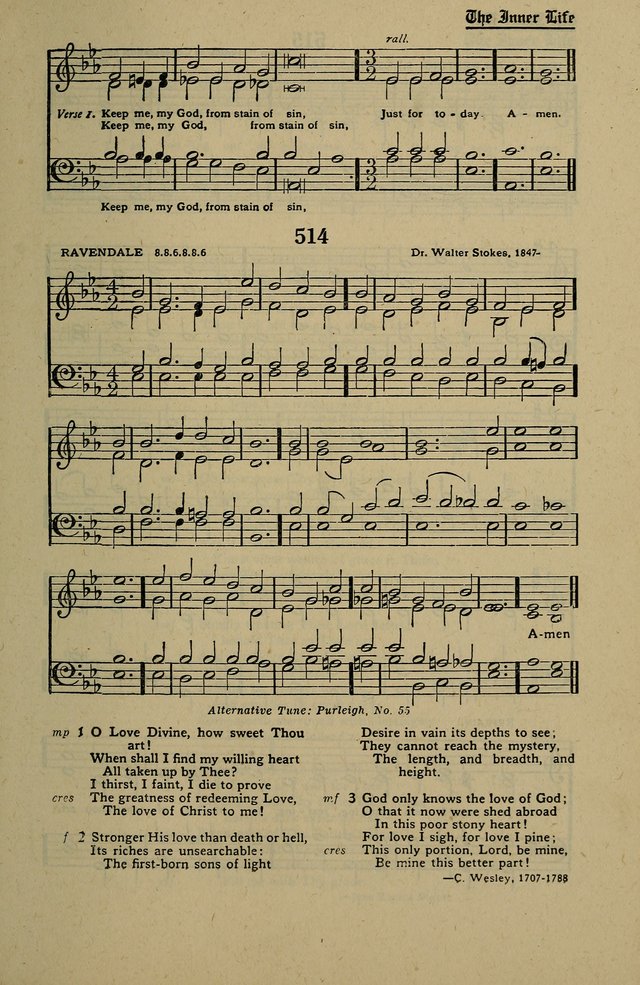 Methodist Hymn and Tune Book: official hymn book of the Methodist Church page 559