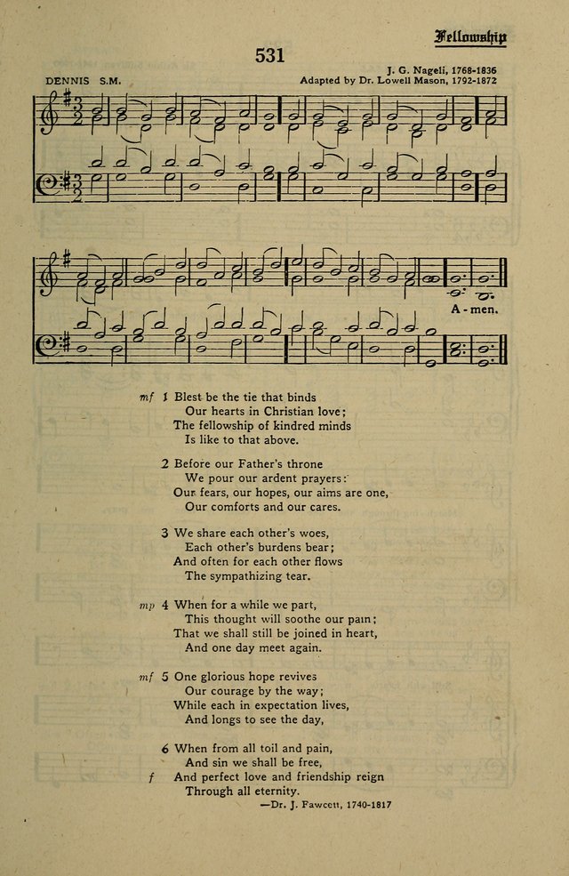 Methodist Hymn and Tune Book: official hymn book of the Methodist Church page 579