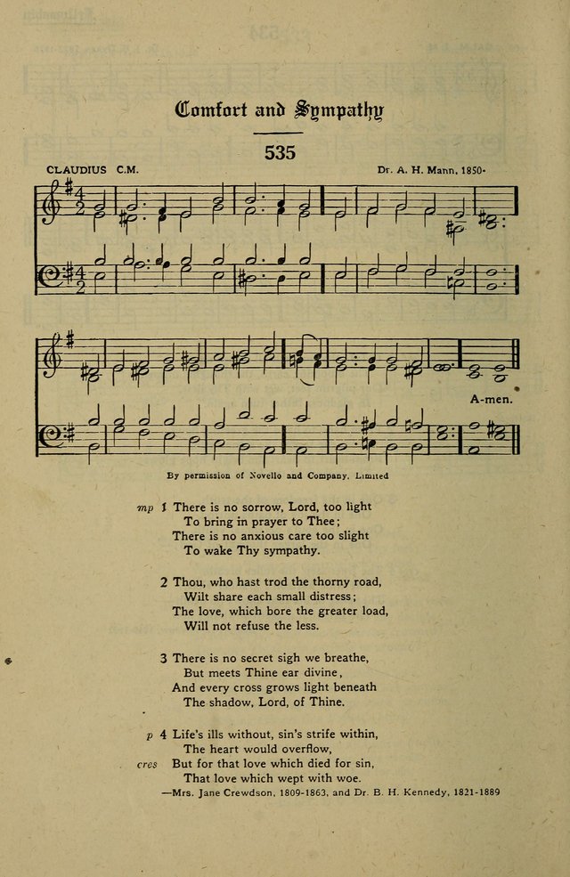 Methodist Hymn and Tune Book: official hymn book of the Methodist Church page 584