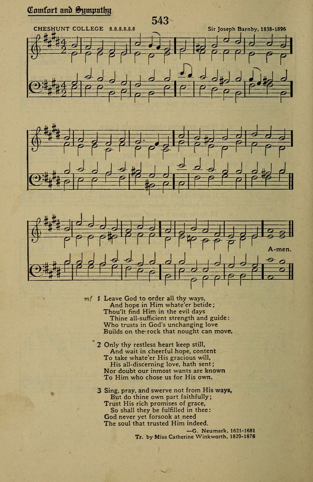 Methodist Hymn and Tune Book: official hymn book of the Methodist Church page 592