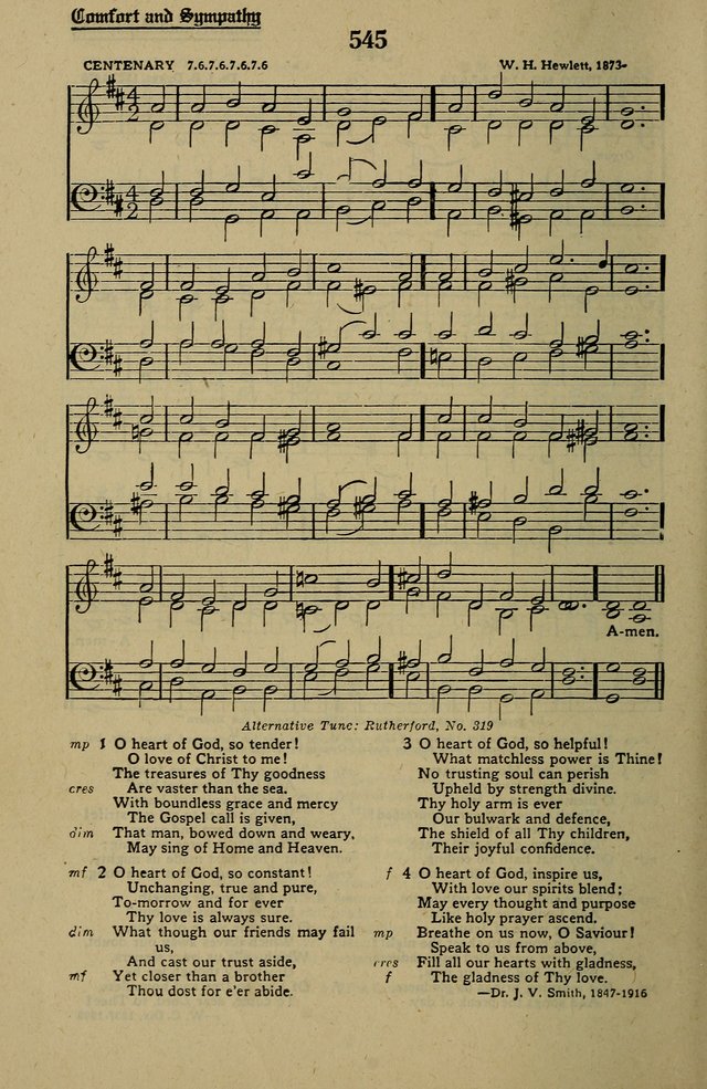 Methodist Hymn and Tune Book: official hymn book of the Methodist Church page 594