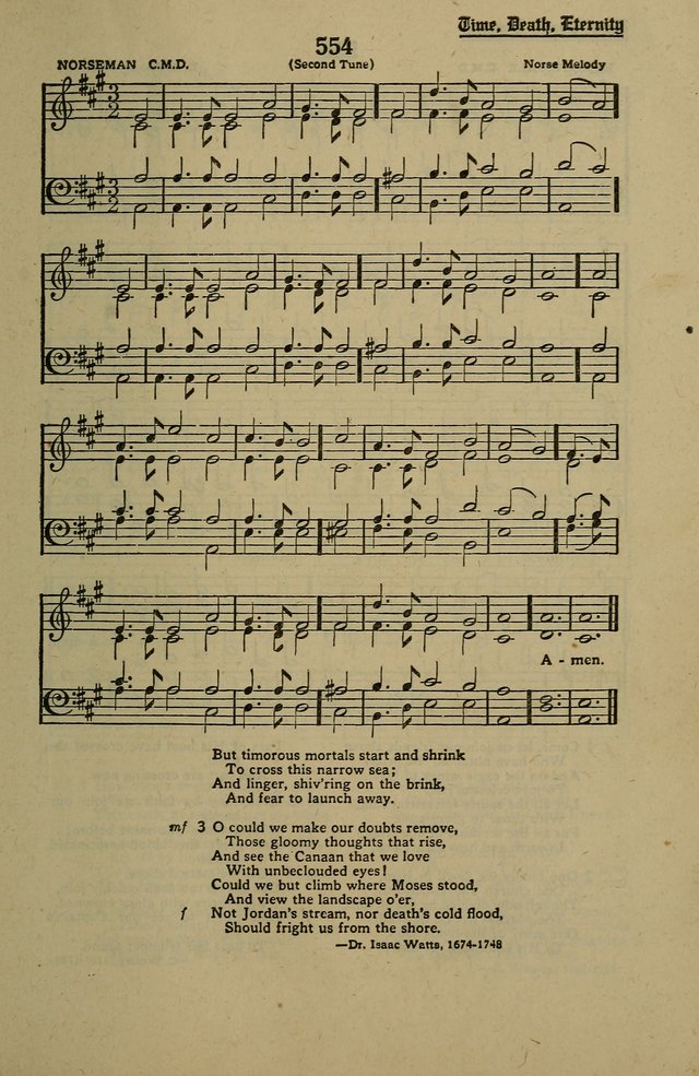 Methodist Hymn and Tune Book: official hymn book of the Methodist Church page 605