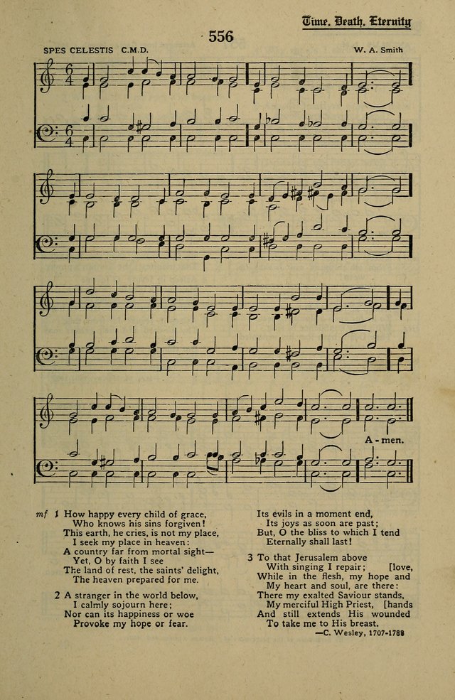 Methodist Hymn and Tune Book: official hymn book of the Methodist Church page 607
