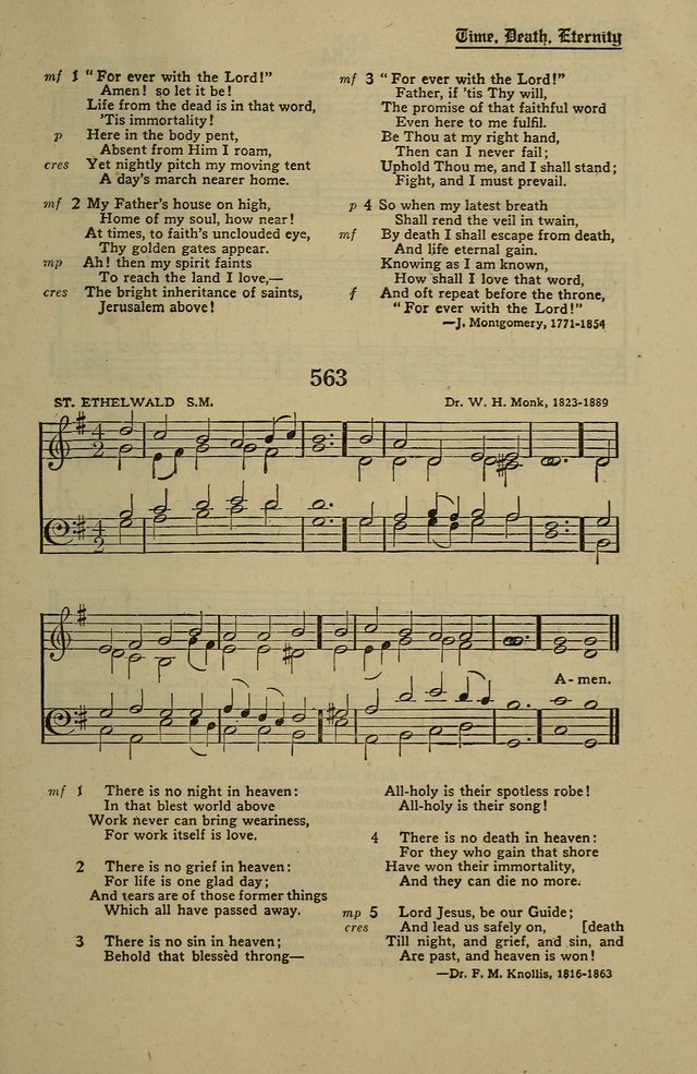Methodist Hymn and Tune Book: official hymn book of the Methodist Church page 613