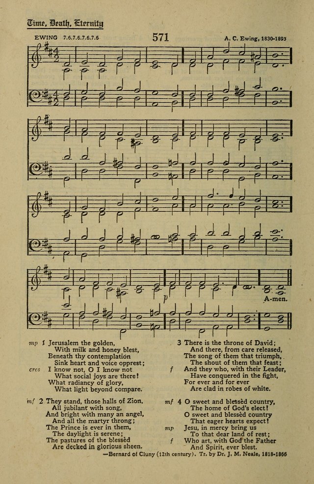 Methodist Hymn and Tune Book: official hymn book of the Methodist Church page 622