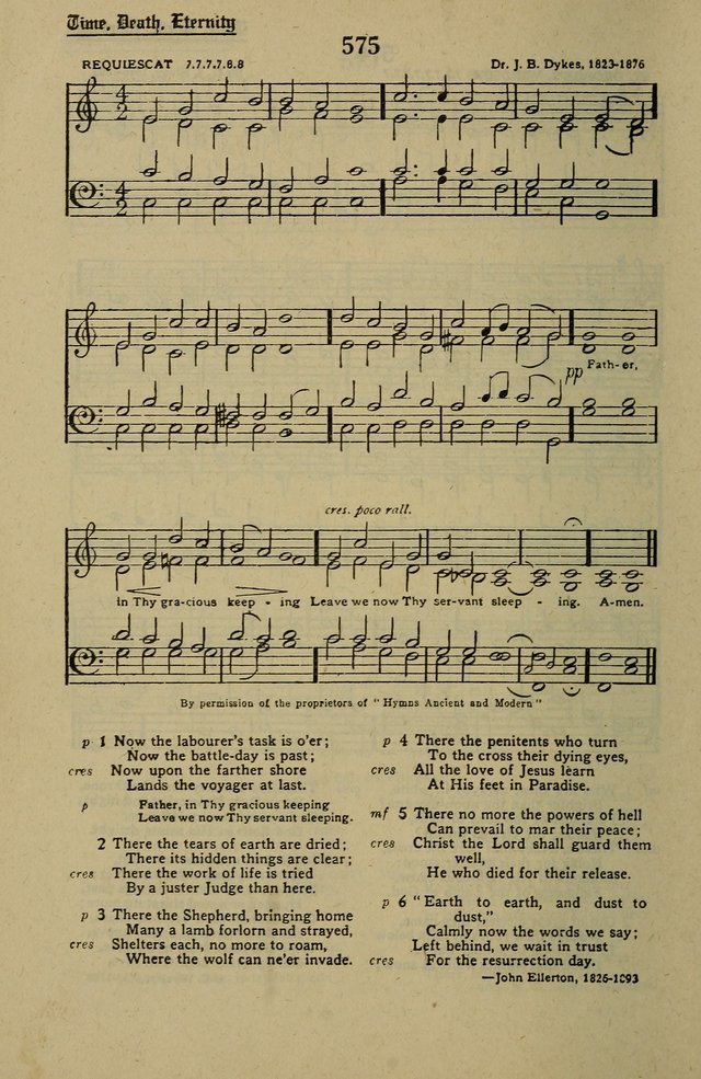Methodist Hymn and Tune Book: official hymn book of the Methodist Church page 626