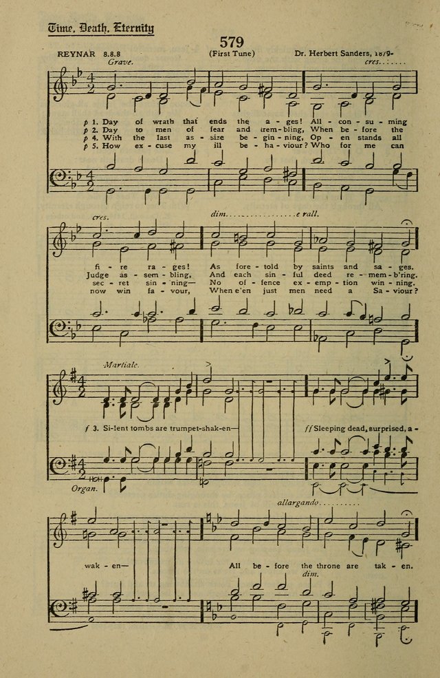 Methodist Hymn and Tune Book: official hymn book of the Methodist Church page 630