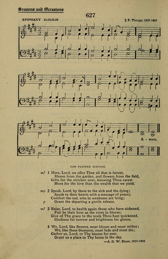 Methodist Hymn and Tune Book: official hymn book of the Methodist Church page 698