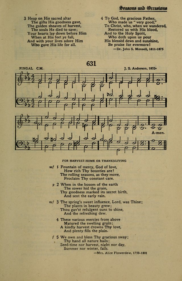 Methodist Hymn and Tune Book: official hymn book of the Methodist Church page 703