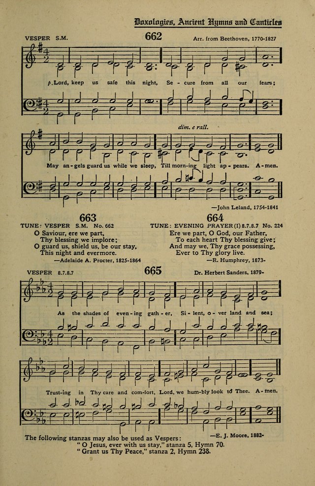 Methodist Hymn and Tune Book: official hymn book of the Methodist Church page 731