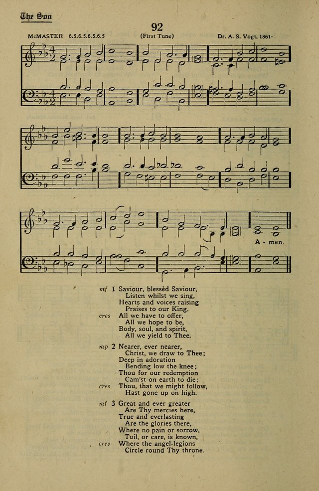 Methodist Hymn and Tune Book: official hymn book of the Methodist Church page 96