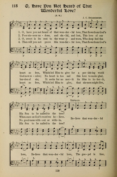 Messages of Love Hymn Book: for Gospel, Sunday School, Special Services and Home Singing page 118