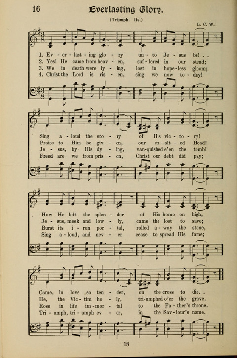 Messages of Love Hymn Book: for Gospel, Sunday School, Special Services and Home Singing page 16