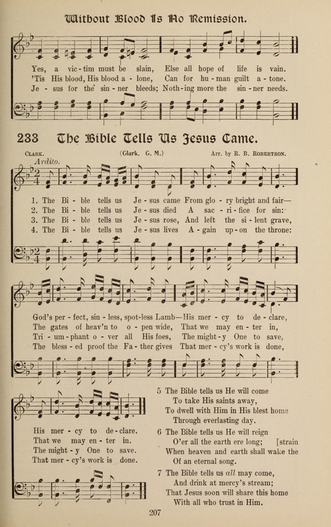Messages of Love Hymn Book: for Gospel, Sunday School, Special Services and Home Singing page 205
