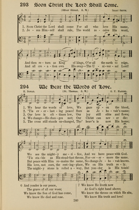 Messages of Love Hymn Book: for Gospel, Sunday School, Special Services and Home Singing page 238