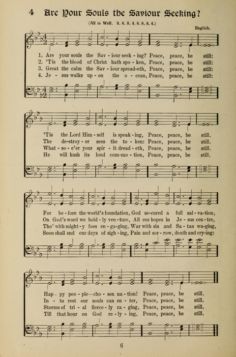 Messages of Love Hymn Book: for Gospel, Sunday School, Special Services and Home Singing page 4