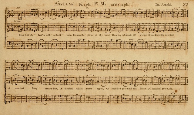 The Musical Olio: containing I. a concise introduction to the art of singing by note. II. a variety of psalms, tunes, hymns, and set pieces, selected principally from European authors... page 43
