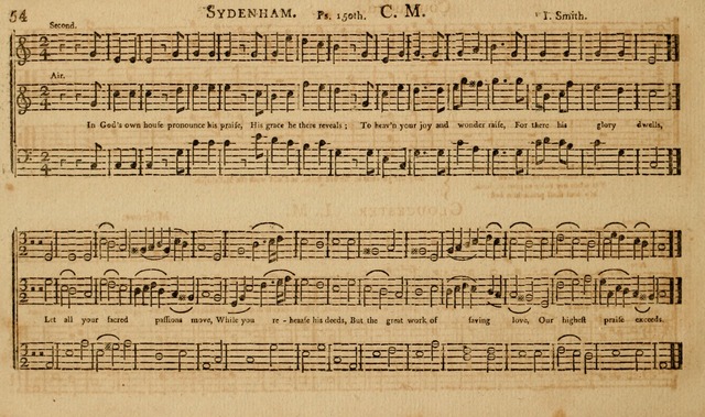 The Musical Olio: containing I. a concise introduction to the art of singing by note. II. a variety of psalms, tunes, hymns, and set pieces, selected principally from European authors... page 60