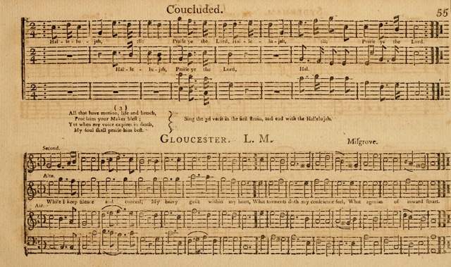 The Musical Olio: containing I. a concise introduction to the art of singing by note. II. a variety of psalms, tunes, hymns, and set pieces, selected principally from European authors... page 61