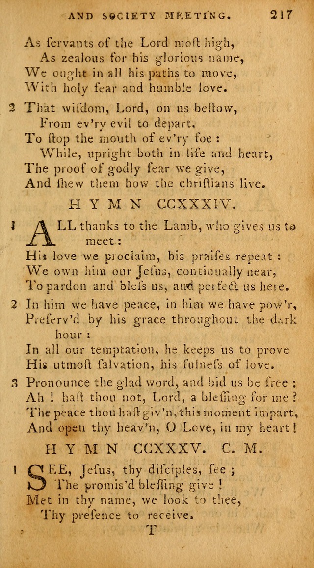 The Methodist Pocket Hymn-book, revised and improved: designed as a constant companion for the pious, of all denominations (30th ed.) page 217