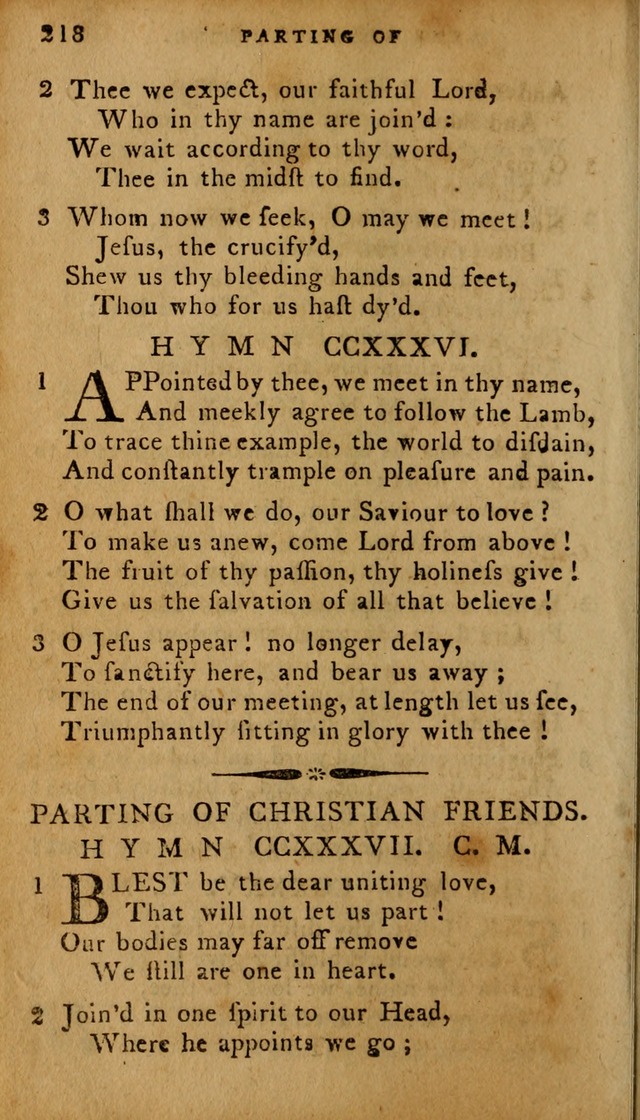 The Methodist Pocket Hymn-book, revised and improved: designed as a constant companion for the pious, of all denominations (30th ed.) page 218