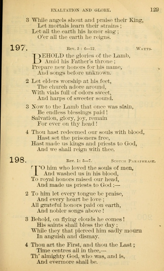 The Manual of Praise for Sabbath and Social Worship page 129