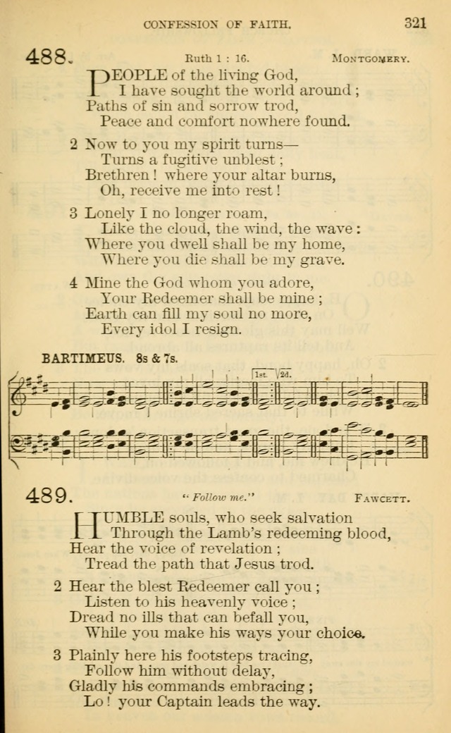 The Manual of Praise for Sabbath and Social Worship page 321