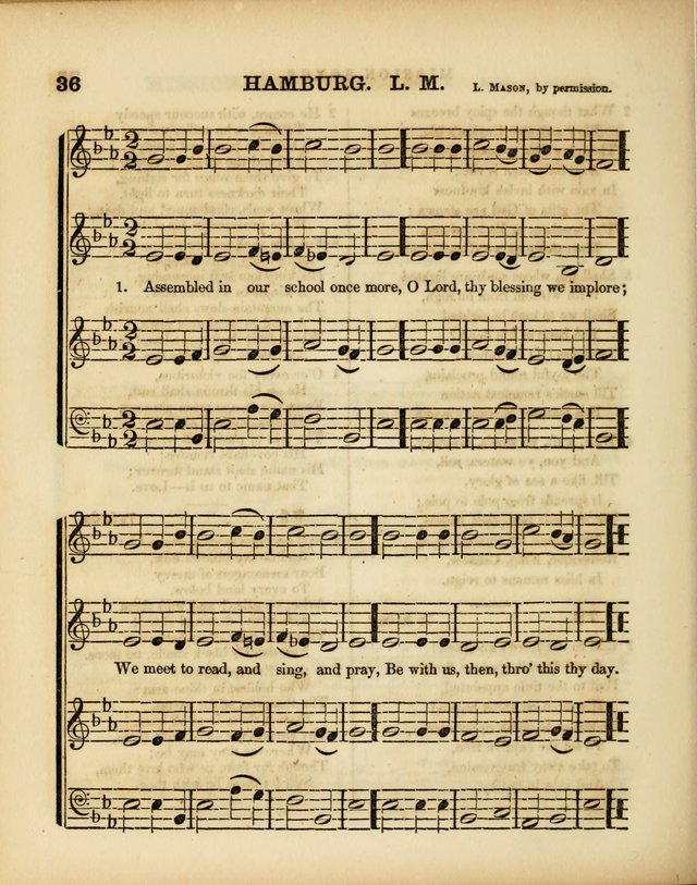 Mission Songs: a collection of hymns and music, designed for Sabbath schools page 36