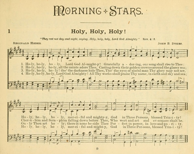 Morning Stars: a collection of sacred hymns and tunes for Sunday schools and other religious gatherings page 8