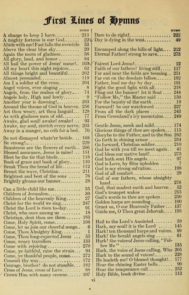 The Methodist Sunday School Hymnal page 11