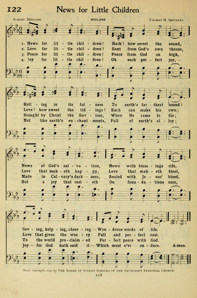 The Methodist Sunday School Hymnal page 131