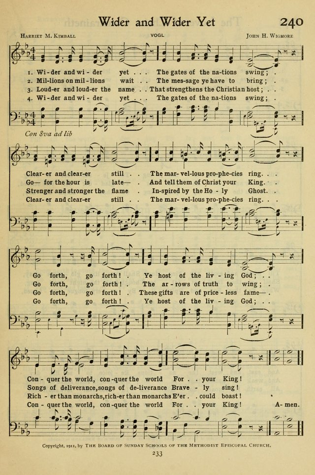 The Methodist Sunday School Hymnal page 246
