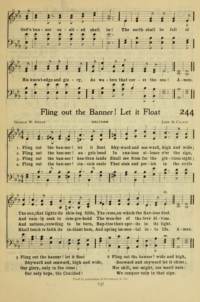 The Methodist Sunday School Hymnal page 250