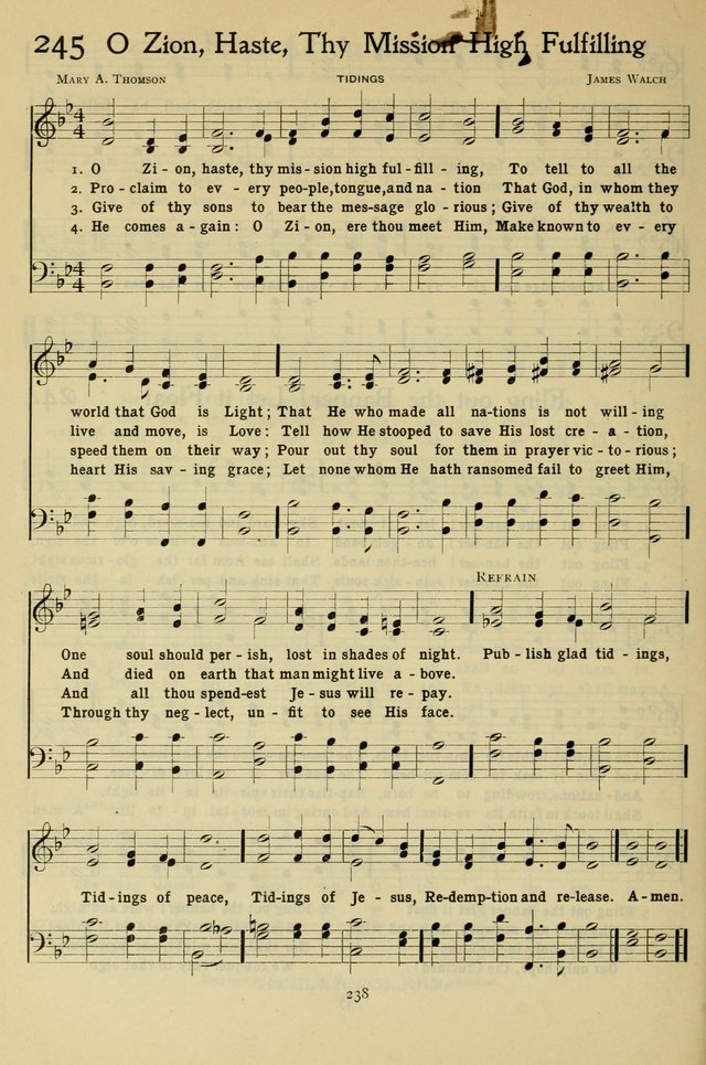 The Methodist Sunday School Hymnal page 251