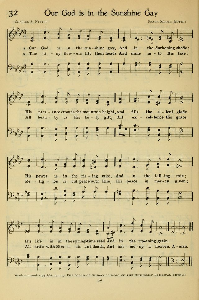 The Methodist Sunday School Hymnal page 43