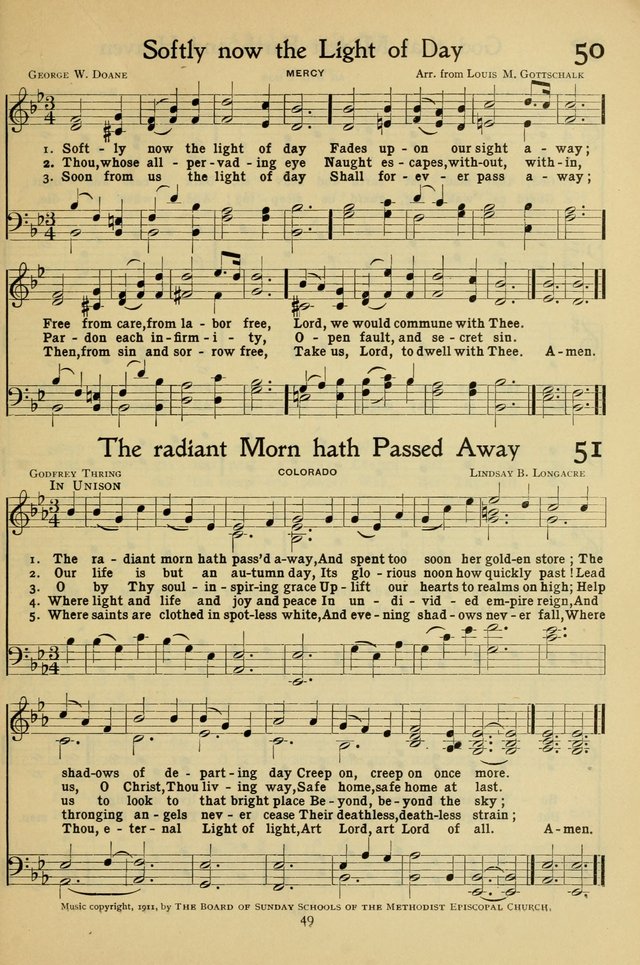 The Methodist Sunday School Hymnal page 62