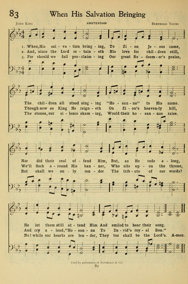 The Methodist Sunday School Hymnal page 95