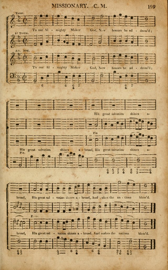 Musica Sacra: or, Springfield and Utica Collections United: consisting of Psalm and hymn tunes, anthems, and chants (2nd revised ed.) page 199