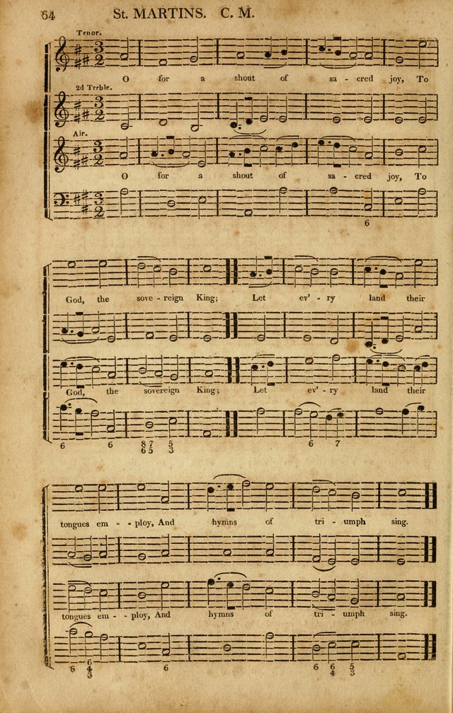 Musica Sacra: or, Springfield and Utica Collections United: consisting of Psalm and hymn tunes, anthems, and chants (2nd revised ed.) page 64